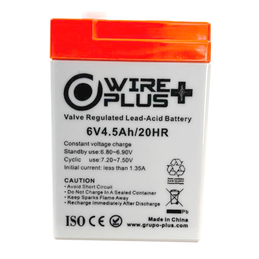 [WP-BAT6V-4.5A] BATERIA WIREPLUS+ 6V 4.5A WP-BAT6-4.5A
