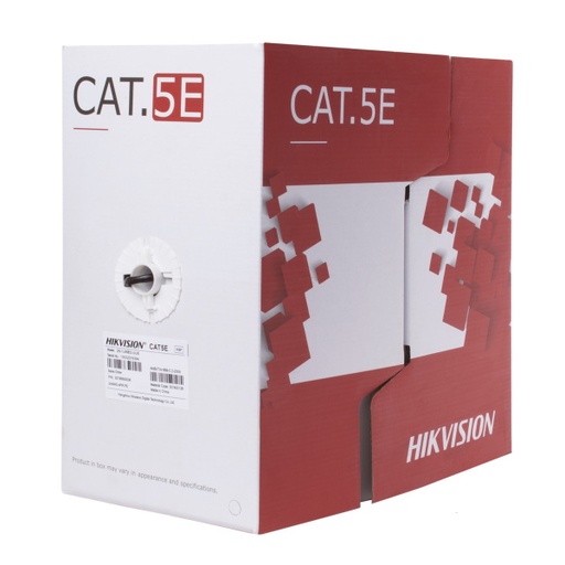 [DS-1LN5EO-UU-E] BOBINA UTP HIKVISION CAT5 100% COBRE 305M OUT DS-1LN5EO-UU/E