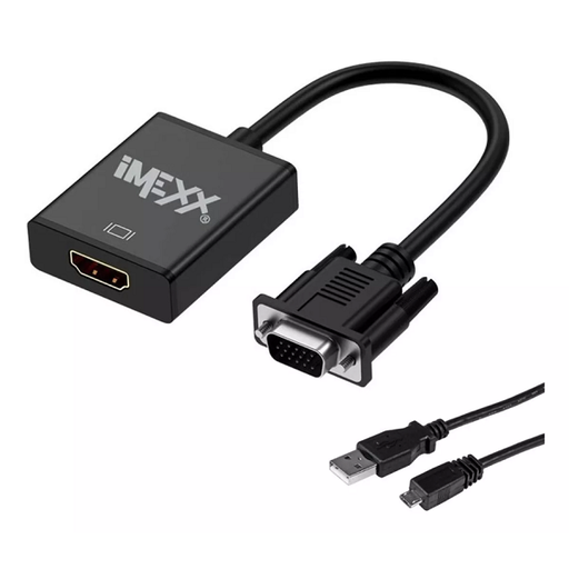 [IME-10474] CABLE ADAPTADOR VGA A HDMI IMEXX IME-10474